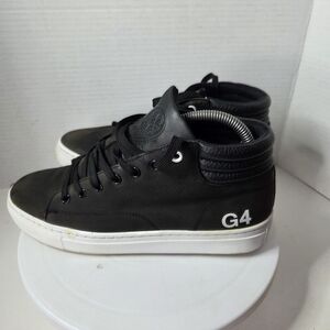 G/Fore Men's Chukka Disruptor Leather Spiked Golf Shoes In Onyx Size 7 Or 40